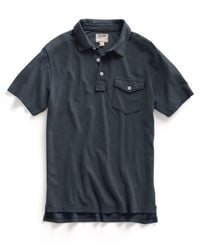 Todd Snyder - Blue Pique Polo In Navy for Men - Lyst
