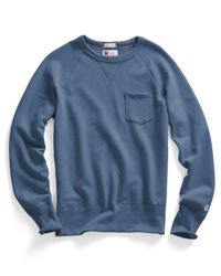 Todd Snyder - Blue Pocket Sweatshirt In Ocean for Men - Lyst