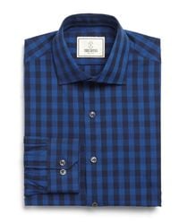 Todd Snyder - Blue Spread Collar Dress Shirt In Navy Plaid for Men - Lyst