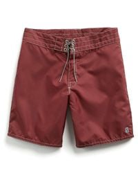 Todd Snyder - Red Exclusive Birdwell Contrast Pocket 311 Board Shorts In Maroon for Men - Lyst