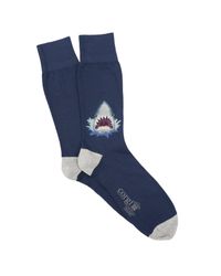 Corgi - Blue Shark Sock In Navy for Men - Lyst