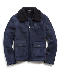 todd snyder shearling flight jacket