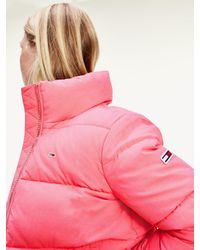 tommy hilfiger recycled nylon puffer jacket