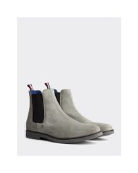 Tommy Hilfiger Mercedes-benz Suede Chelsea Boots in Grey (Grey) for Men -  Lyst