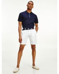 Tommy Hilfiger Brooklyn Organic Cotton Slim Fit Shorts in White for Men -  Lyst