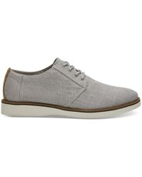 grey linen men's preston dress shoes