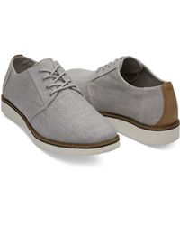 grey linen men's preston dress shoes
