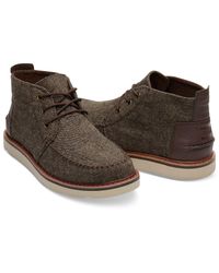 toms brushed wool chukka boot