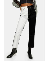 block colour jeans