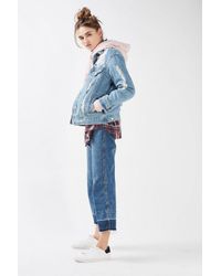 extreme distressed denim jacket