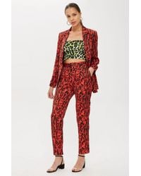red leopard suit