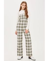 yellow check jumpsuit