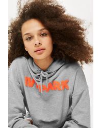 Sweat à capuche avec logo en tissu chenille, Ivy Park Ivy Park en coloris Gray