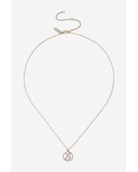 TOPSHOP Virgo Horoscope Ditsy Necklace in Metallic - Lyst