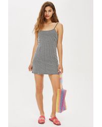topshop yellow gingham dress