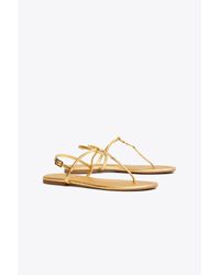 tory burch emmy sandals gold