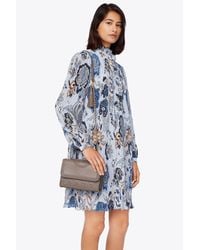 tory burch fleming small silver maple