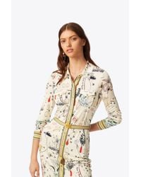 tory burch printed shirt dress