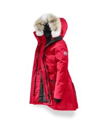 red canada goose jacket womens