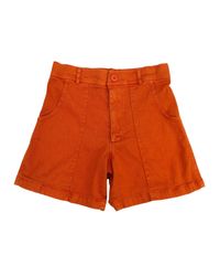 Orange Mini Shorts for Women - Lyst