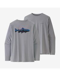 Patagonia Long-Sleeved Capilene® Cool Daily Fish Graphic Shirt