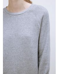 VIDEN Gray Oversized Crewneck Sweatshirt