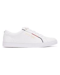 Tommy hilfiger white trainers cheap