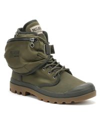 army green palladium boots