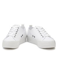 calvin klein black & white jeans zolah canvas trainers