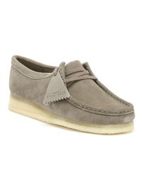 grey suede wallabees