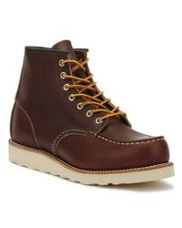 red wing moc toe work boots