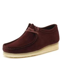 burgundy suede wallabees