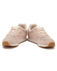 New Balance 373 Womens Pink Suede Trainers - Lyst