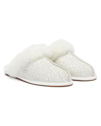 White leopard ugg slippers Clearance