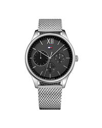 tommy hilfiger mens watch silver