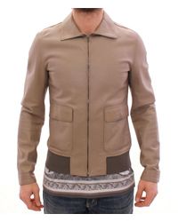 d & g leather jacket