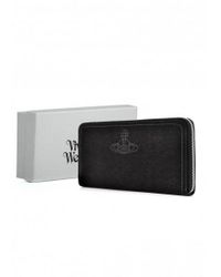 Vivienne Westwood Yasmine Classic Zip Wallet in Black - Lyst