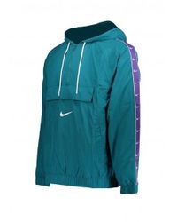 Nike Swoosh Woven Jacket 381 in Teal (Blue) for Men - Lyst