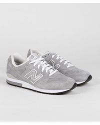 New Balance Suede Light Gray Mrl 996 Dg Shoes in White - Lyst
