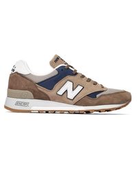 M577SDS Fabricado en Inglaterra Zapatos color arena, marrón y azul New  Balance de hombre | Lyst
