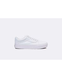 vans old skool platform beige