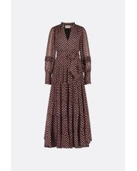 FABIENNE CHAPOT Mia Maxi Dress In Peach Print Lyst UK