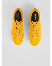 Vagabond Ochre Zoe Suede Sneakers in White/Yellow (Yellow) - Lyst