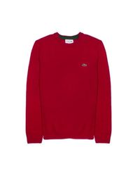 pull rouge lacoste femme