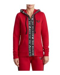 true religion logo tape hoodie