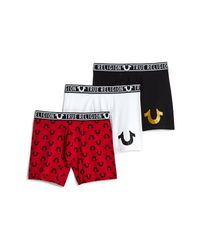 True Religion Horseshoe Boxer Brief - 3 Pack in Ruby Red (Red) for Men -  Lyst