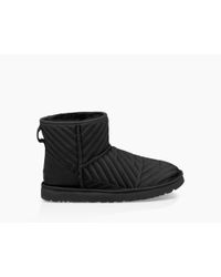 classic mini quilted satin boot