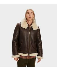ugg shearling jacket mens