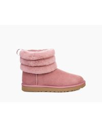 pink ugg fluff mini quilted