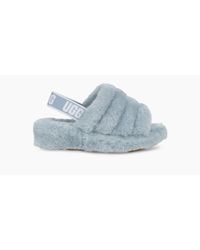 blue uggs slides